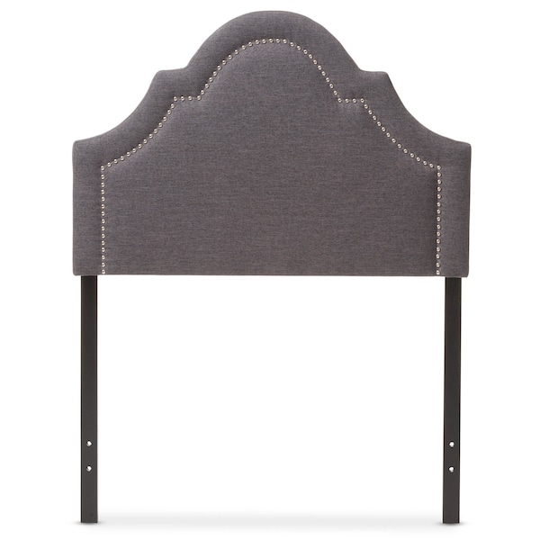 Baxton Studio Rita Modern Dark Grey Upholstered Twin Size Headboard 125-6986 - main